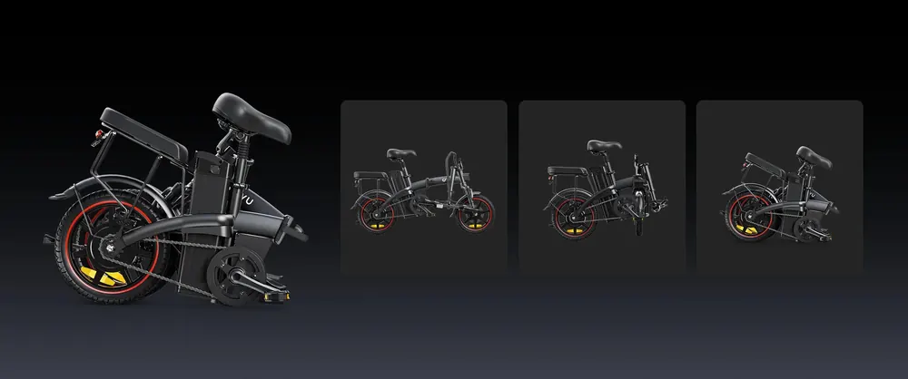 Motore da 250 W della bici elettrica DYU A5 per pedalata assistita