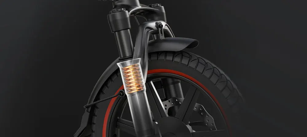 Bici elettrica DYU A5 pieghevole unisex con telaio basso per città