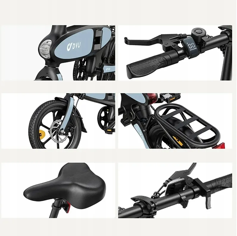 DYU C2 Bici Elettrica Pieghevole 16" image 11