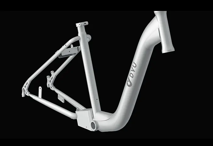 Telaio in acciaio della bicicletta elettrica DYU C6, robusto e resistente