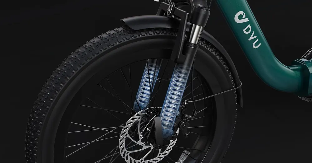 Ruote da 20 pollici su bici elettrica pieghevole DYU C9