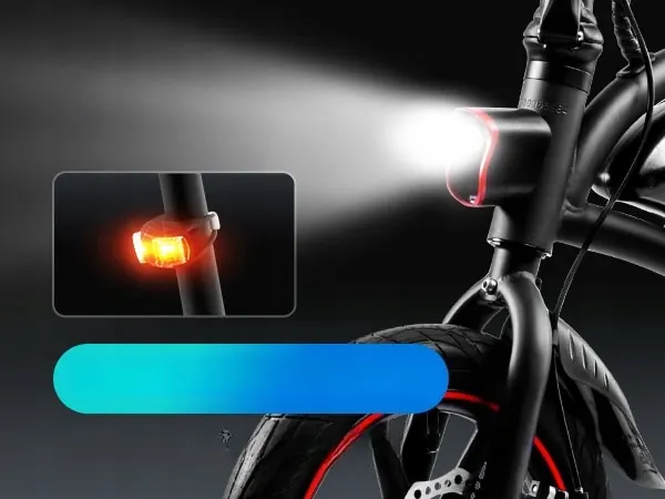 Bici elettrica DYU D3F con autonomia fino a 60 km per spostamenti urbani.