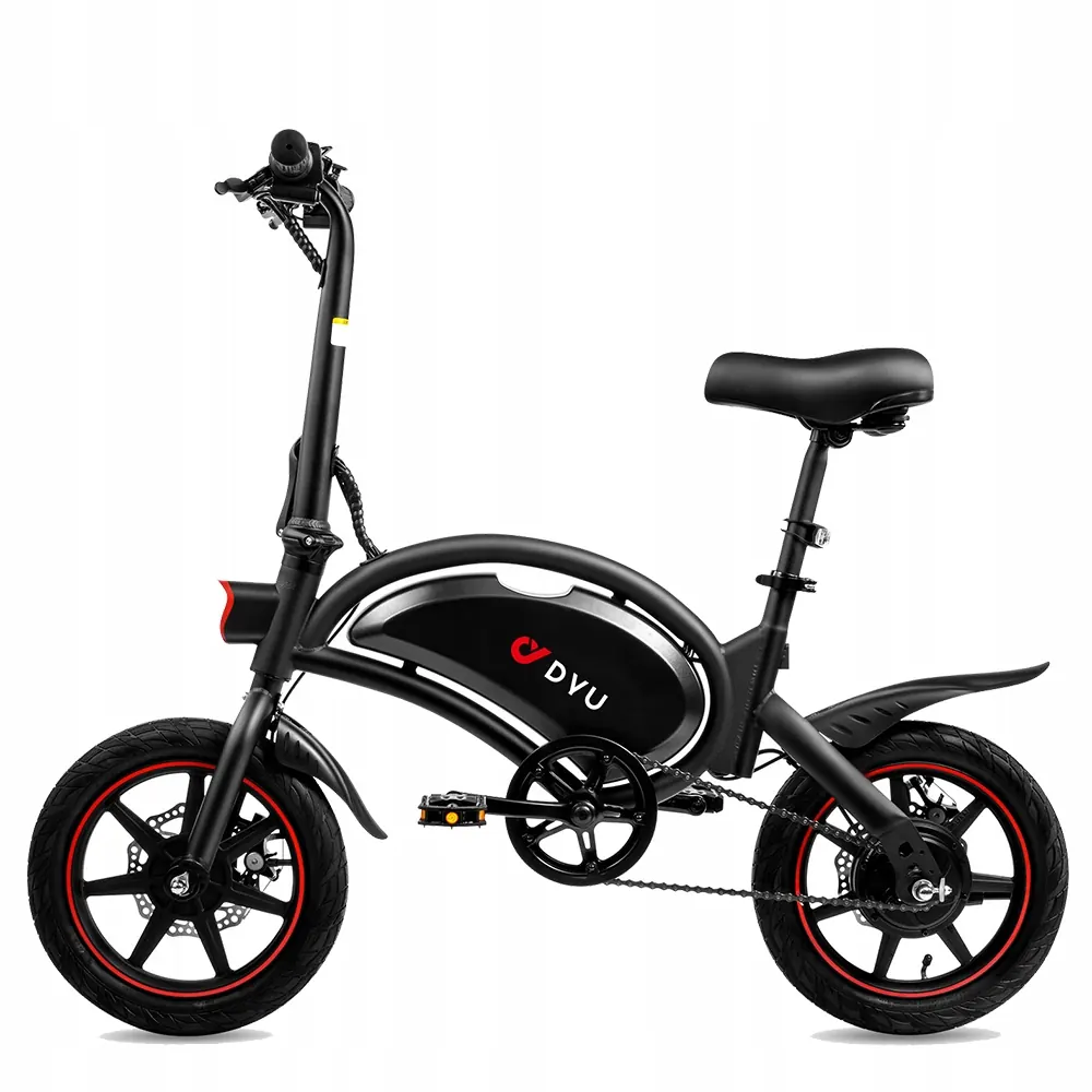 Bici elettrica pieghevole DYU D3F nella confezione originale