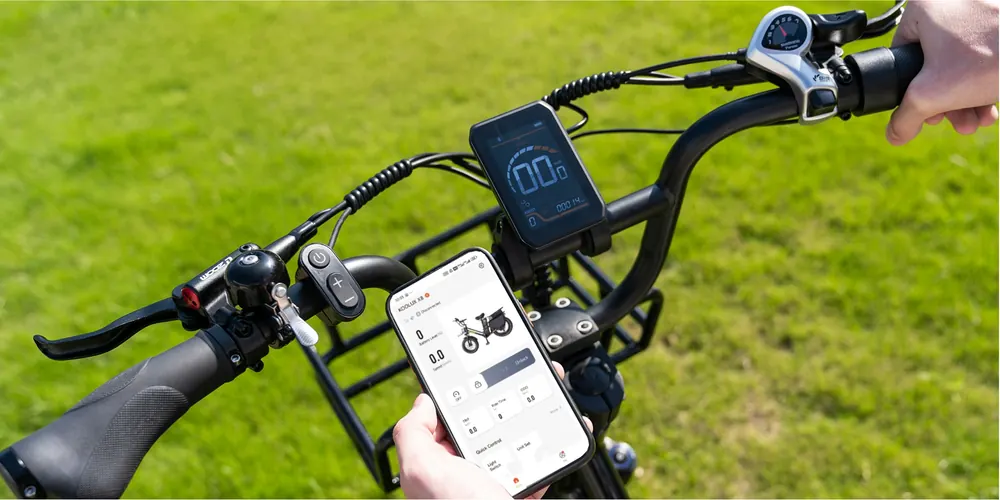 Pedali a sgancio rapido della bici elettrica KOOLUX 20 pollici 1000W