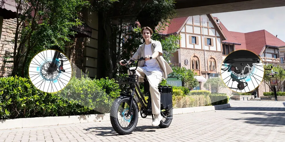 Bici elettrica KOOLUX 20 pollici 1000W con batteria inclusa 48V 65Ah