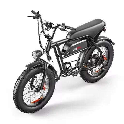 Bici elettrica EMOKO C99 con batteria 20Ah e motore 250W, telaio nero