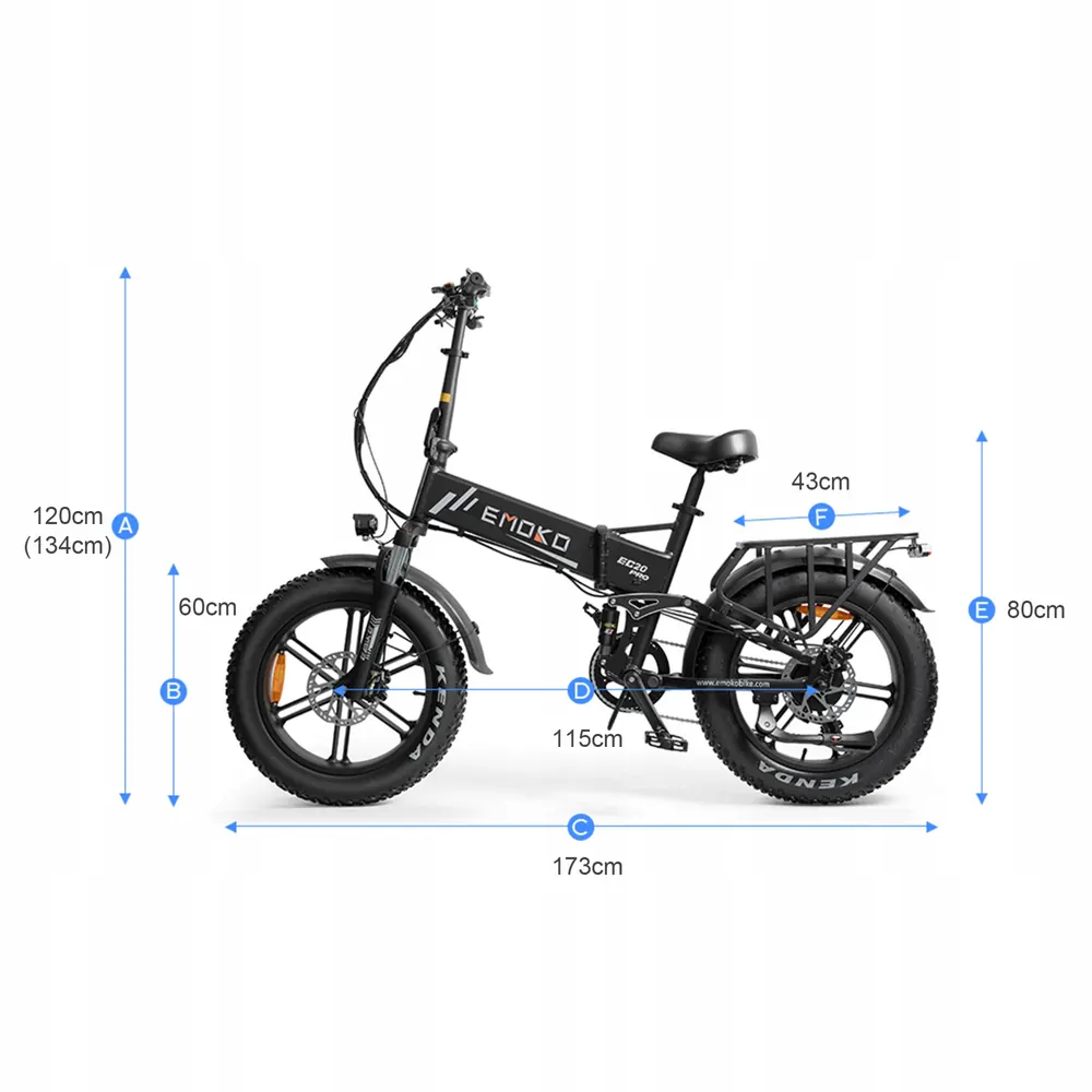 EMOKO EC20 PRO Bici Elettrica Pieghevole image 3