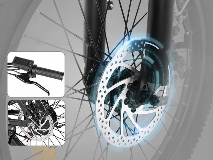 Bici elettrica pieghevole Samebike CY20 con batteria inclusa