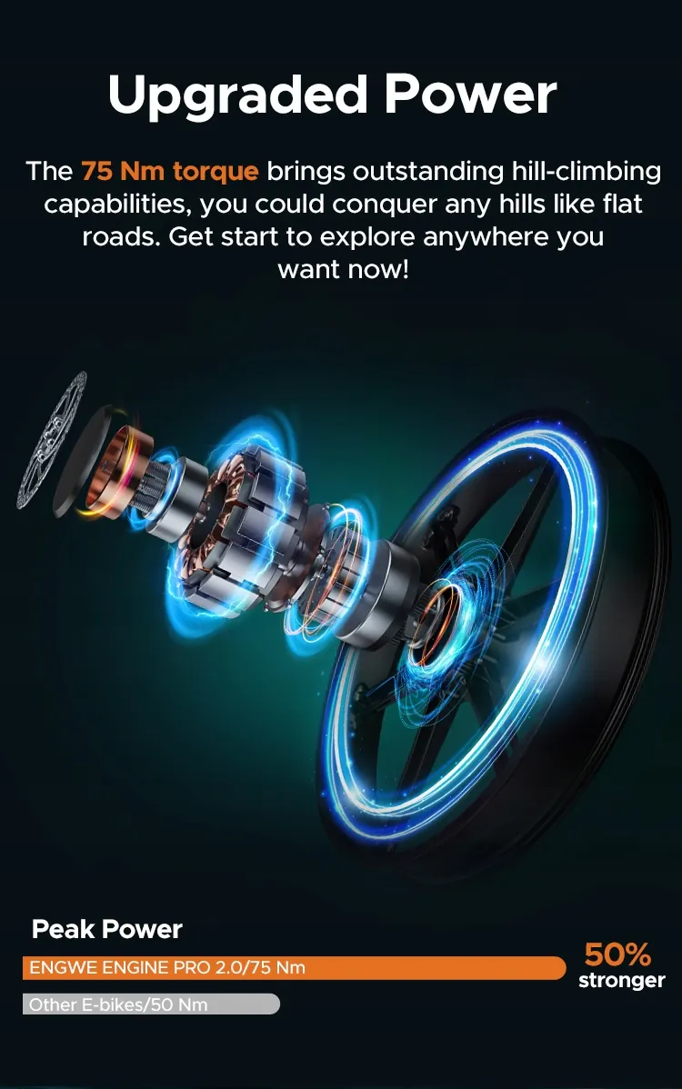 ENGWE ENGINE PRO 2.0 Bici Elettrica Pieghevole image 11