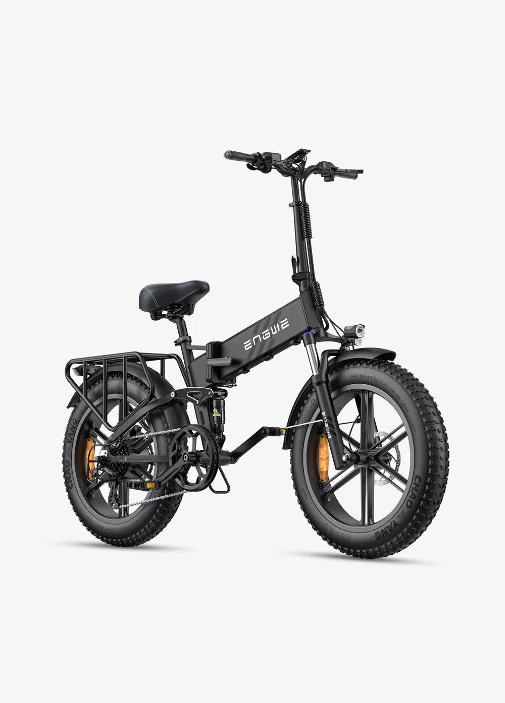 Bici elettrica pieghevole ENGWE ENGINE PRO 2.0 nera con ruote 20x4 pollici