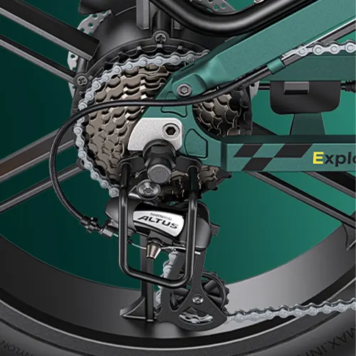 Dettaglio del telaio pieghevole della ENGWE ENGINE PRO 2.0 nera