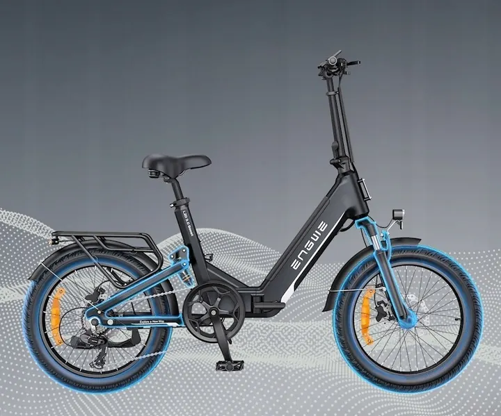 ENGWE L20 3.0 Pro con ricarica ultra-rapida 8A e cambio Shimano 7 velocità