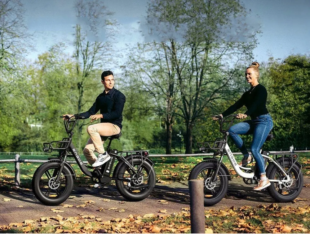 Etichetta con codice ENGWE L20 sulla bici elettrica nera da 250W