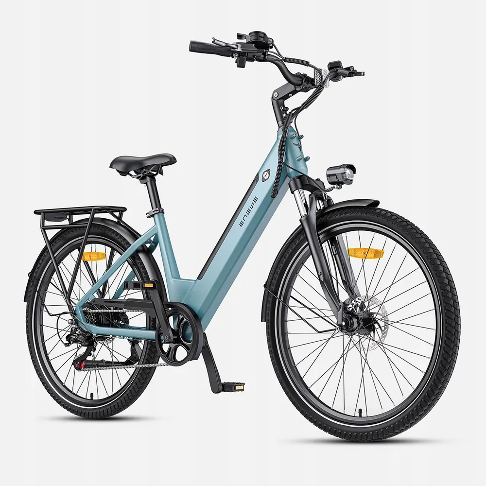 Engwe P275 SE piegato e pronto per la guida, bici elettrica 27.5 pollici