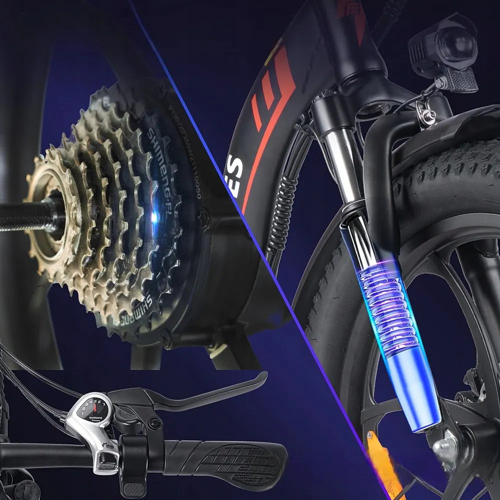Ruota da 20 pollici del Fafrees F20 con pneumatici fat tire per stabilità