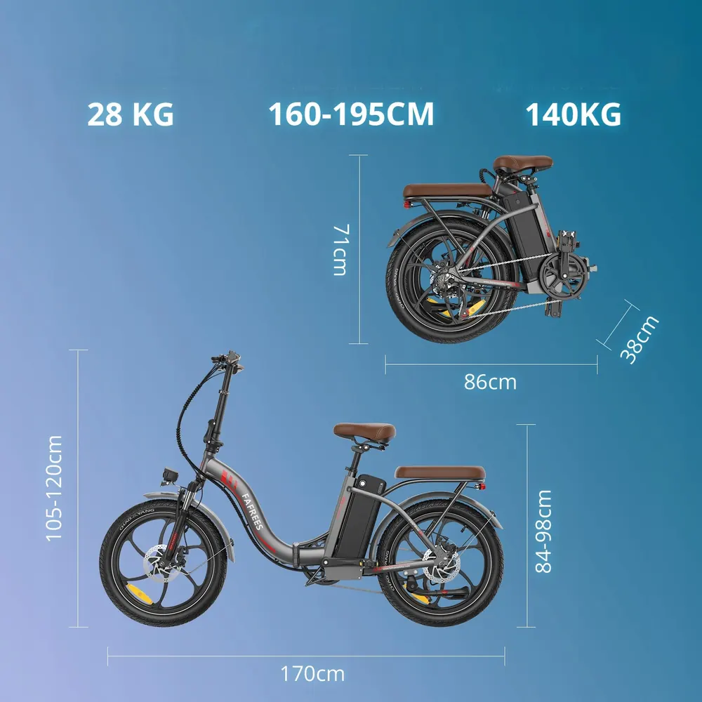 FAFREES F20+ Pro Bici Elettrica Pieghevole image 9