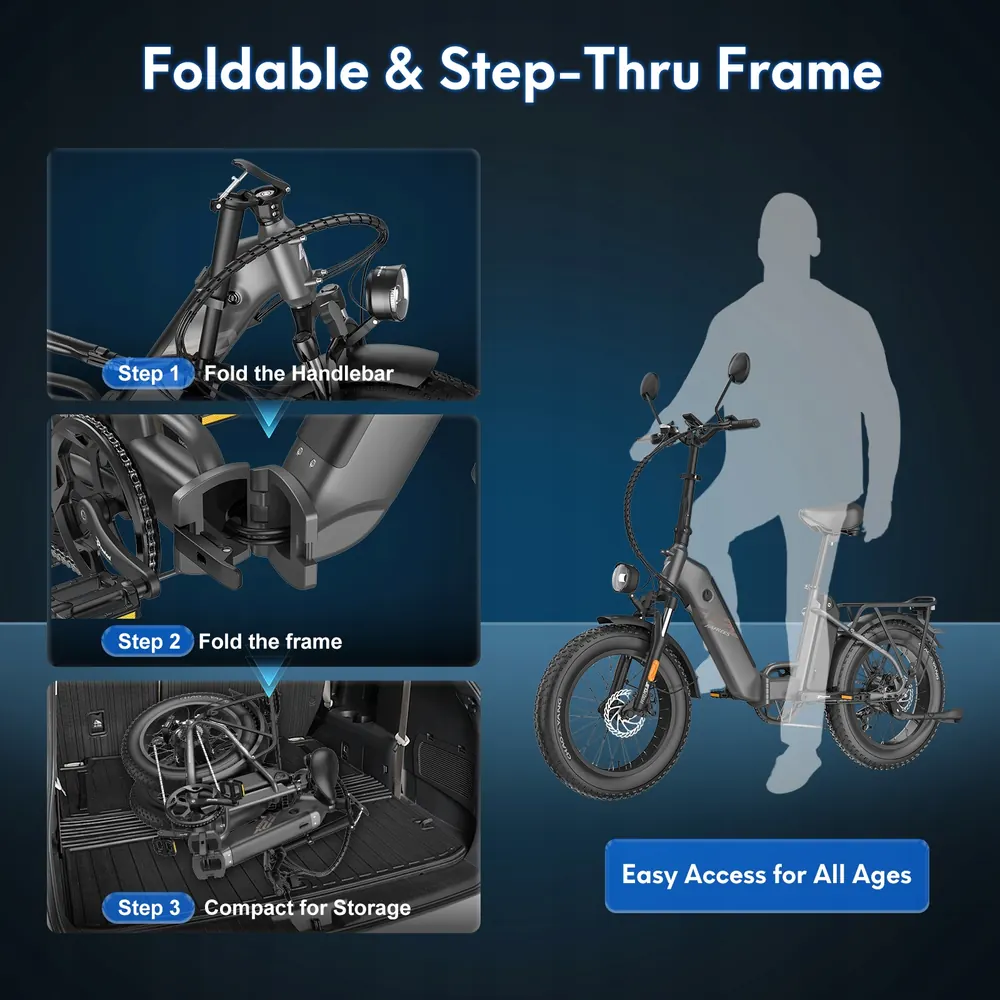 FAFREES FF20 Polar E-Bike Pieghevole 20" image 8