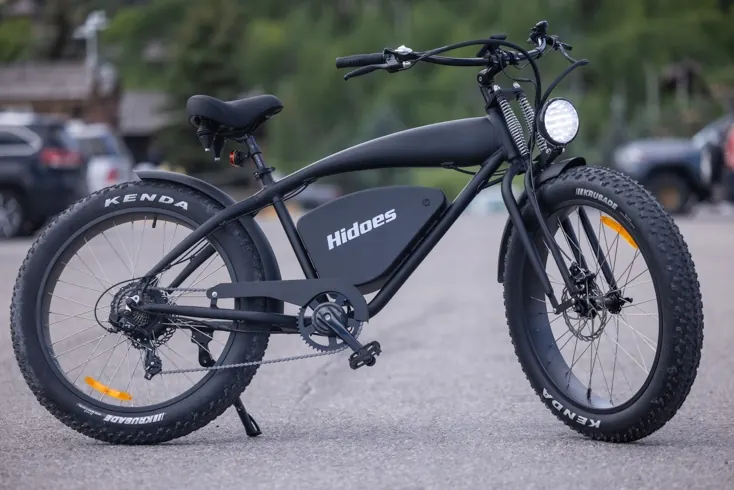 Logo del marchio Hidoes sulla bici elettrica HIDOES B3 Fat Tire