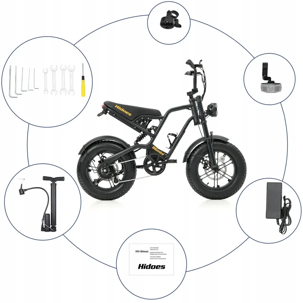 HIDOES B6 MINI Bici Elettrica Pieghevole image 6