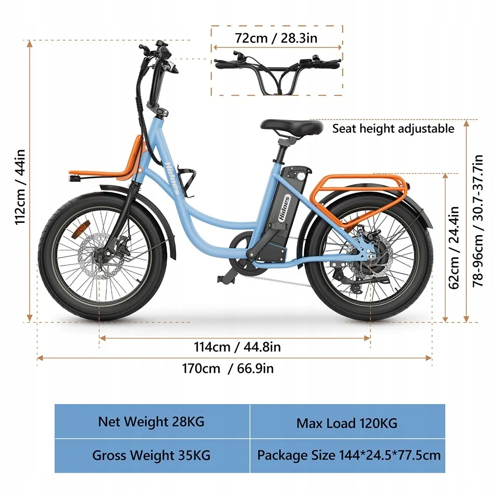 HIDOES C6 E-Bike da Città image 14