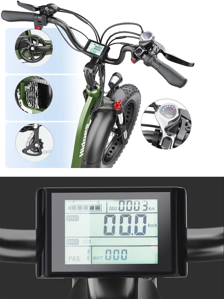 Motore da 750W della bici elettrica Hidoes HD-ET1 per terreni difficili