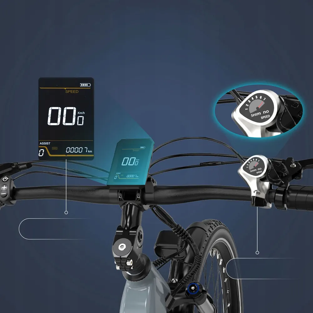 KOOLUX X2 bici elettrica colore grigio, batteria 48V 15Ah e freni a disco