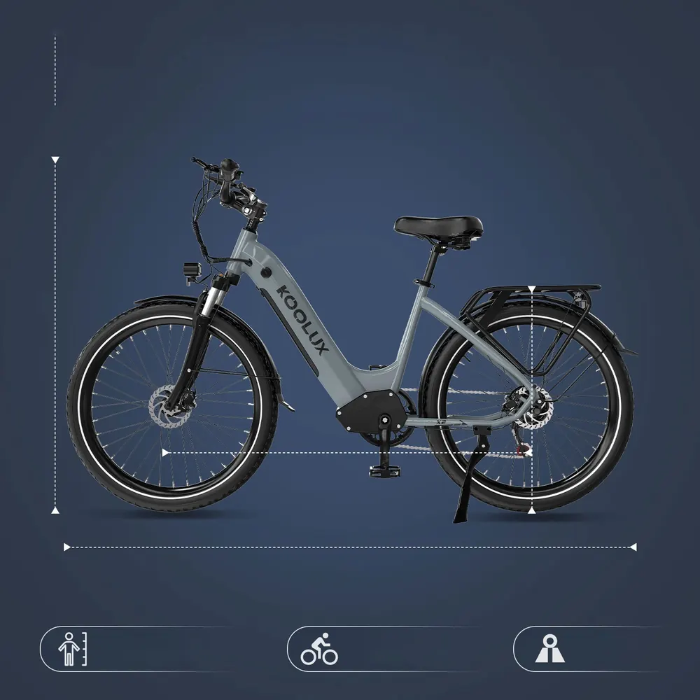 KOOLUX X2 con telaio in alluminio leggero, motore 500W e batteria 48V 15Ah