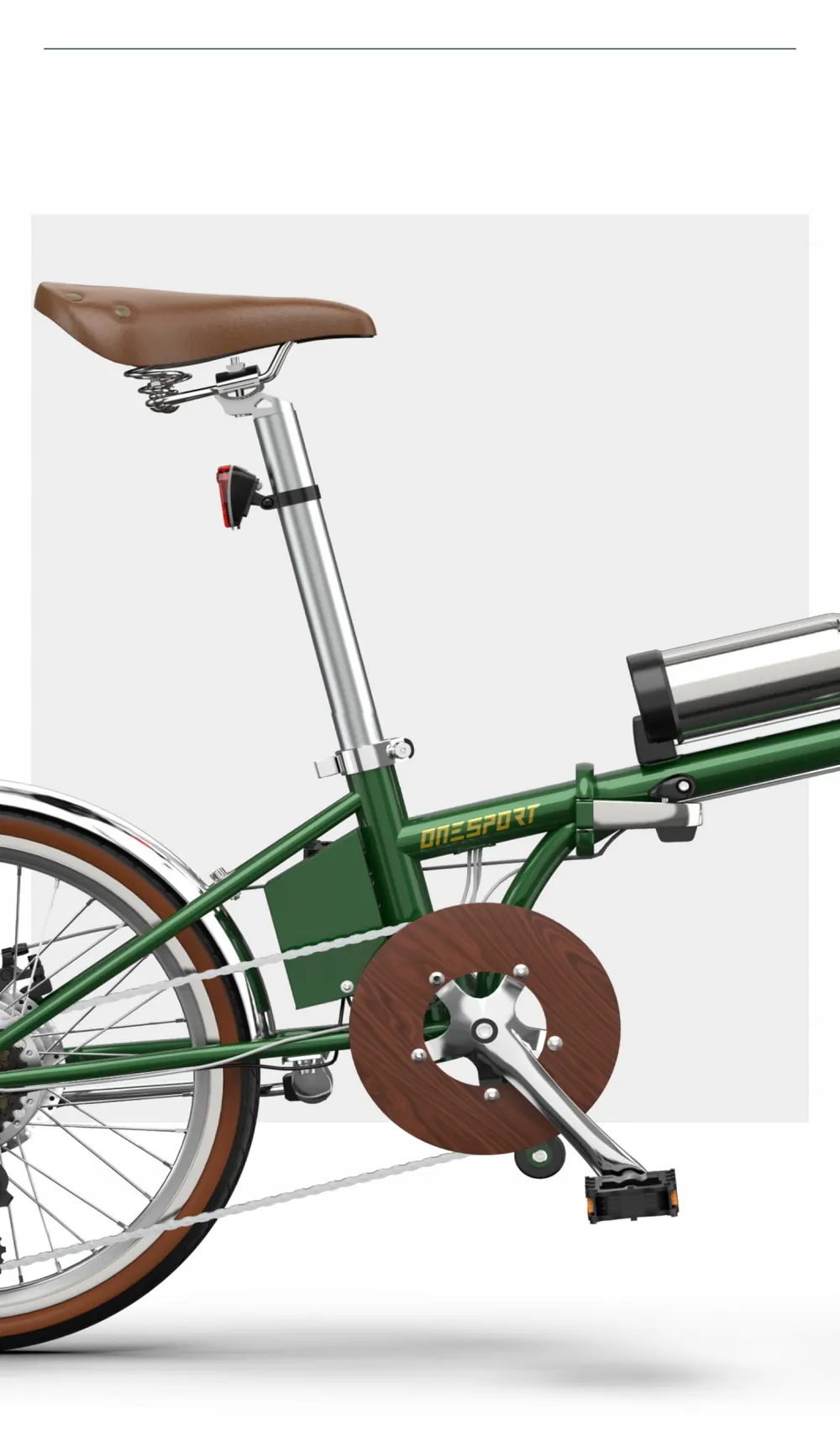 Telaio in acciaio Cr-Mo della bici elettrica ONESPORT OT02 PRO