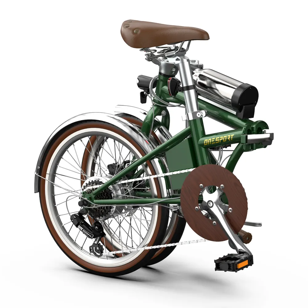 Bici elettrica urbana ONESPORT OT02 PRO 250W con cambio Shimano, telaio leggero unisex