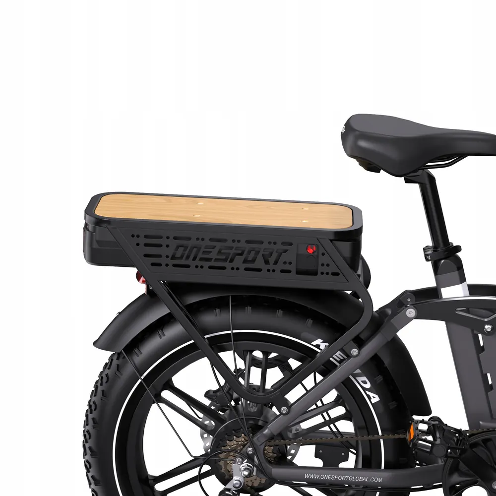 Modello OT08 PRO di Onesport, bici elettrica con doppia batteria e motore 500W.