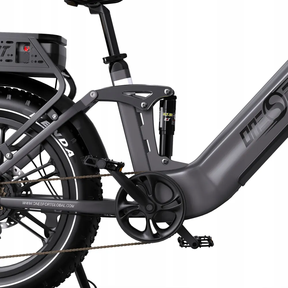 Telaio in alluminio della Onesport OT08 PRO bici elettrica dual battery