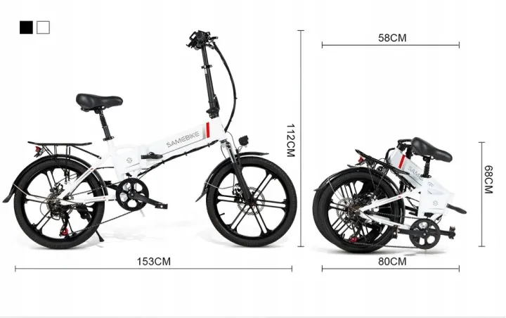 SAMEBIKE 20LVXD30-II Bici Elettrica Pieghevole image 2