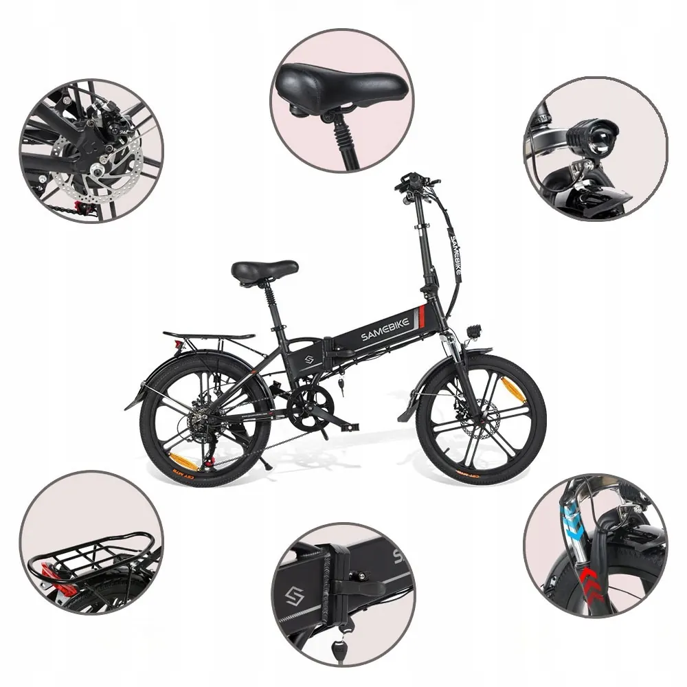 Etichetta potenza nominale SAMEBIKE 20LVXD30-II sotto 250W