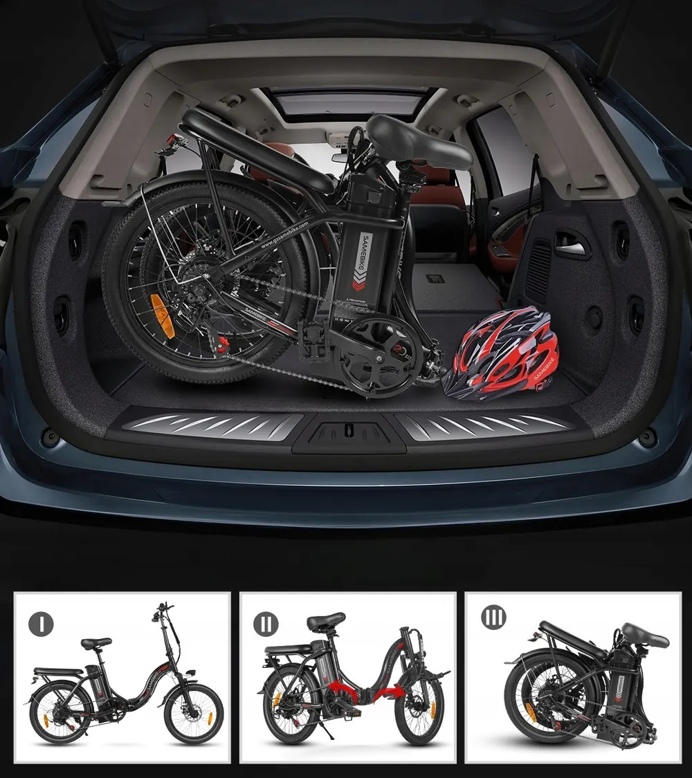 SAMEBIKE CY20 Bici Elettrica Pieghevole image 11