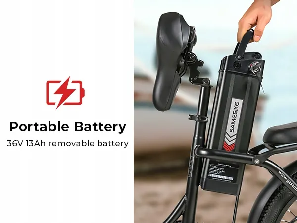 SAMEBIKE CY20 bici elettrica pieghevole preassemblata e regolata