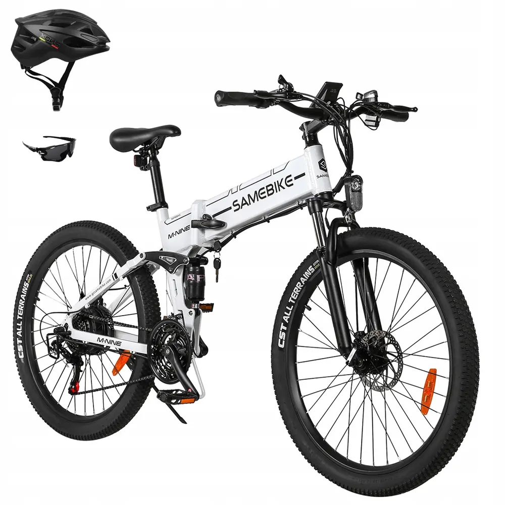 Bici elettrica pieghevole SAMEBIKE LO26-II-FT-YD con batteria 48V 14Ah e autonomia 80 km.
