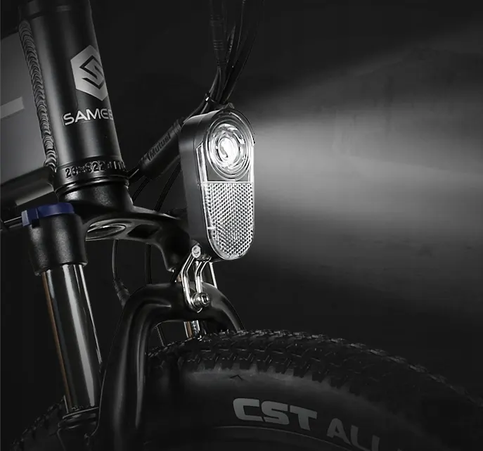 Telaio taglia XL della bici elettrica SAMEBIKE LO26-II-FT-YD per ciclisti alti.