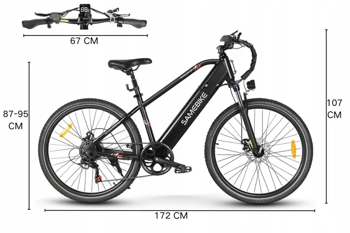 SAMEBIKE RS-A01 E-MTB Elettrica 27.5" image 15