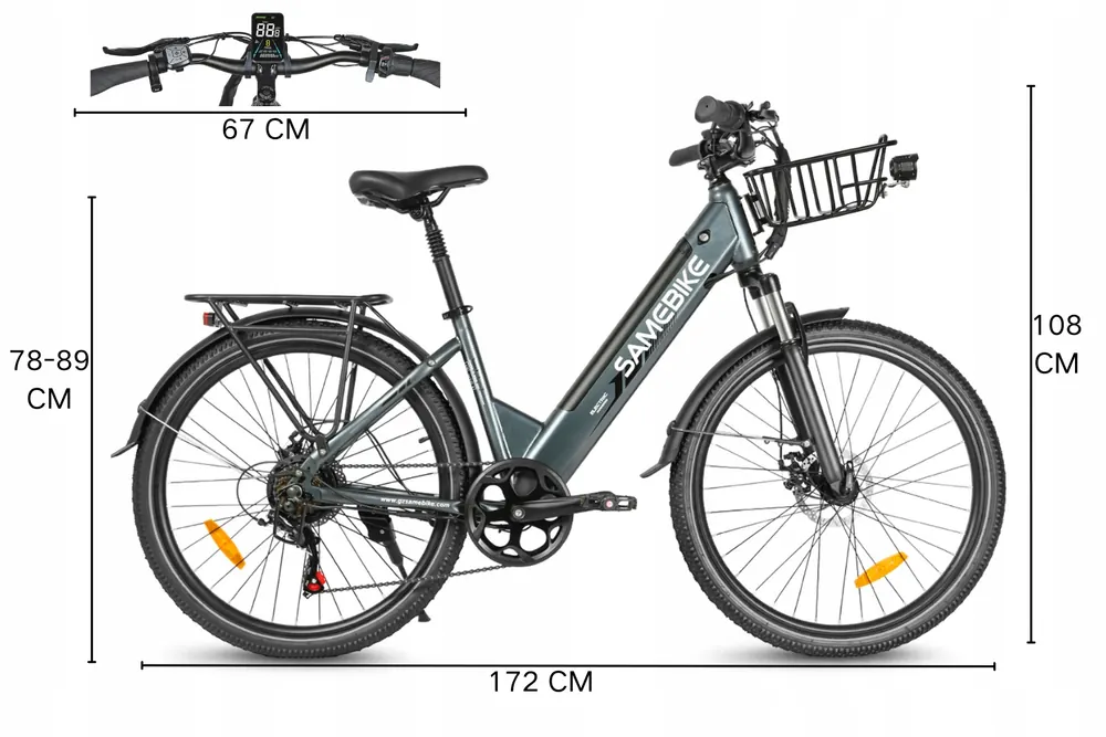 Confezione originale della bici elettrica SAMEBIKE RS-A01 Pro