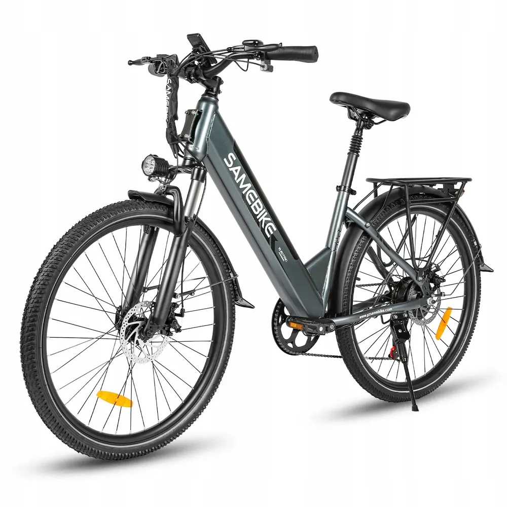 SAMEBIKE RS-A01 Pro bici elettrica urbana con cambio SHIMANO 7S e ruote 26 pollici
