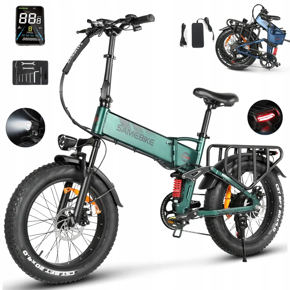 SAMEBIKE RS-A02 PRO bici elettrica pieghevole con batteria 48V 15AH