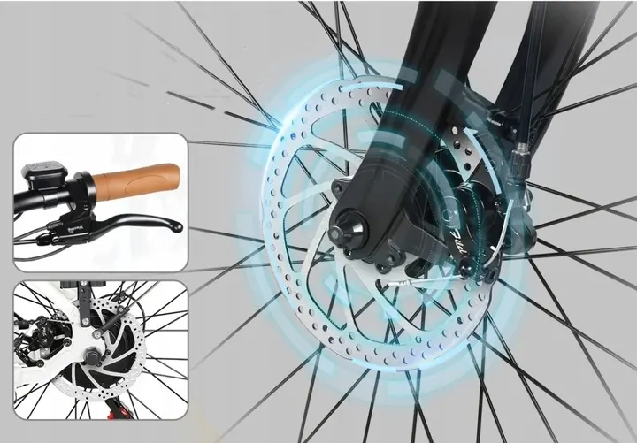 Motore da 500W sulla bici elettrica Samebike RS-A07 con batteria 13Ah