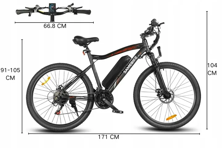 SAMEBIKE SY26-II MTB Elettrica image 13