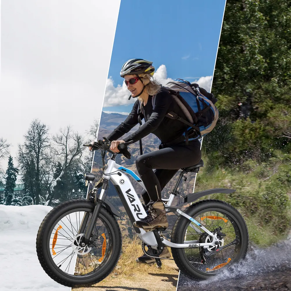 Dettaglio logo VARUN sul telaio della bici elettrica da montagna