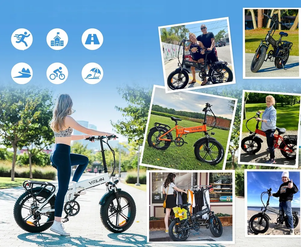 VITILAN V3 2.0 Bici Elettrica Pieghevole image 2